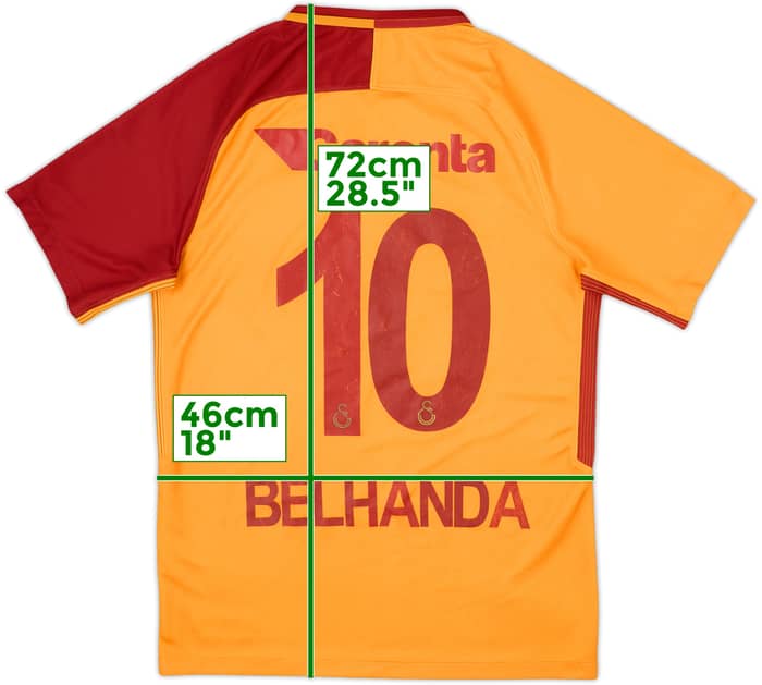 2017-18 Galatasaray Home Shirt Belhanda #10 - 7/10 - (S)