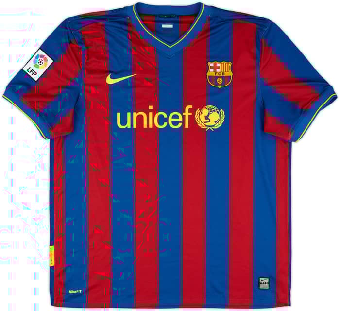 2009-10 Barcelona Home Shirt Ibrahimovic #9 - 10/10 - (XL)