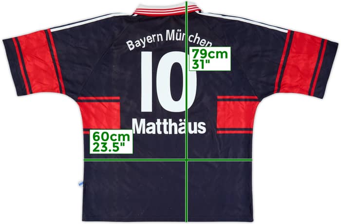 1997-99 Bayern Munich Home Shirt Matthaus #10 - 6/10 - (XL)