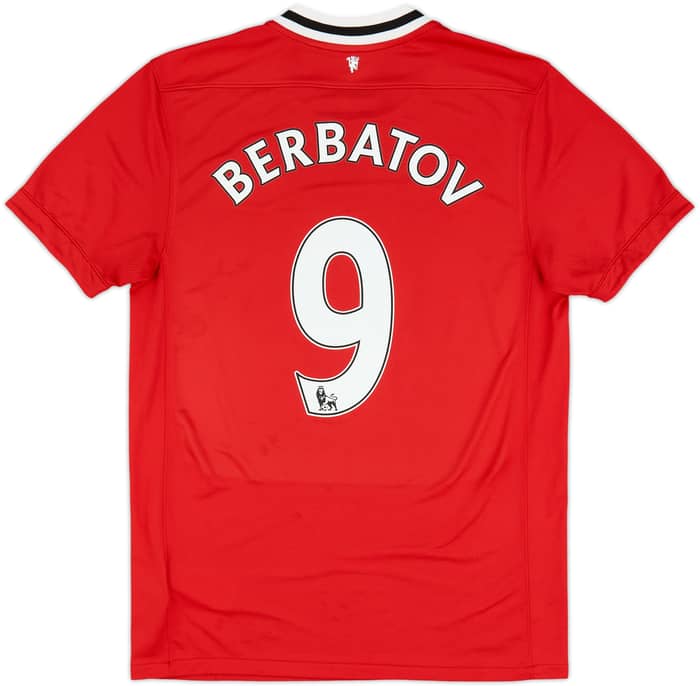 2011-12 Manchester United Home Shirt Berbatov #9 - 8/10 - (M)
