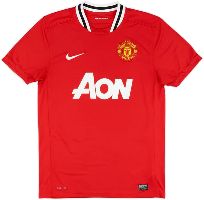 2011-12 Manchester United Home Shirt Berbatov #9 - 8/10 - (M)