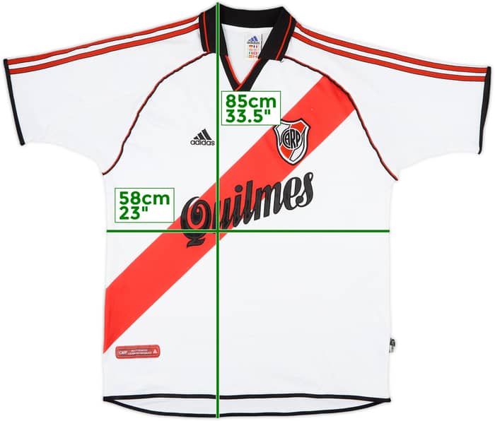 2000-02 River Plate Home Shirt - 6/10 - (L)