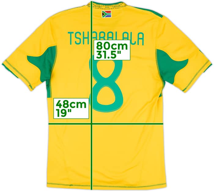 2009-11 South Africa Home Shirt Tshabalala #8 - 8/10 - (M)