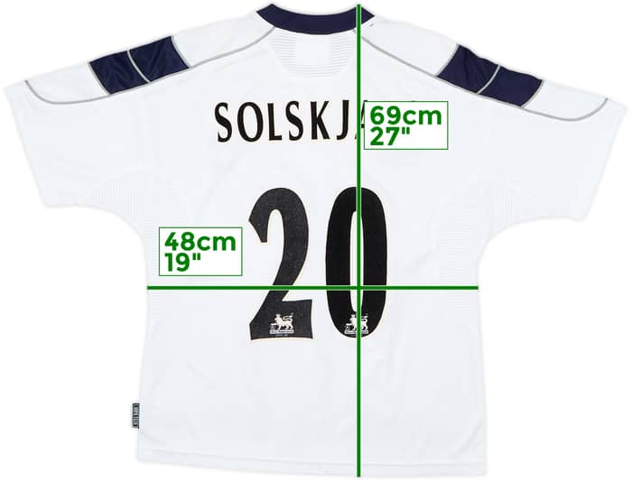 1999-00 Manchester United Third Shirt Solskjaer #20 - 9/10 - (XL.Boys)