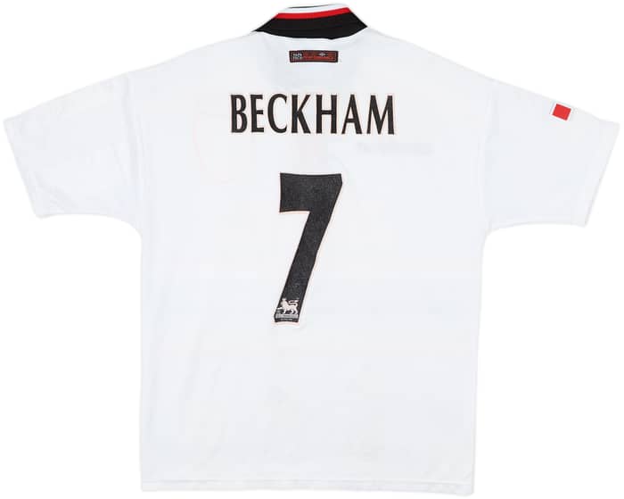 1997-99 Manchester United Away Shirt Beckham #7 - 8/10 - (Y)