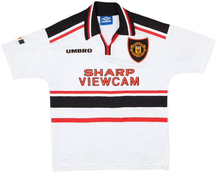 1997-99 Manchester United Away Shirt Beckham #7 - 8/10 - (Y)