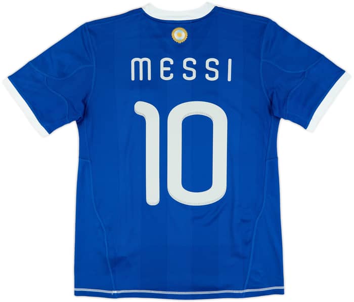 2010-11 Argentina Away Shirt Messi #10 - 8/10 - (XL.Boys)