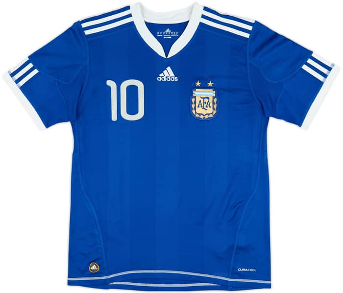 2010-11 Argentina Away Shirt Messi #10 - 8/10 - (XL.Boys)