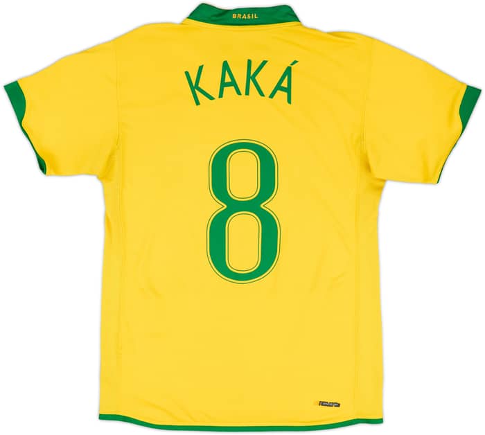 2006-08 Brazil Home Shirt Kaka #8 - 8/10 - (M)