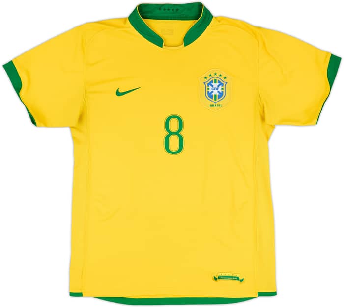 2006-08 Brazil Home Shirt Kaka #8 - 8/10 - (M)