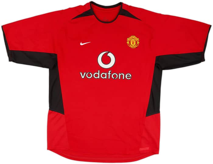 2002-04 Manchester United Home Shirt Beckham #7 - 8/10 - (L)