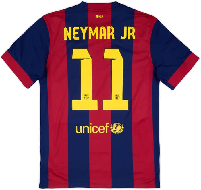 2014-15 Barcelona Home Shirt Neymar Jr #11 - 8/10 - (M)
