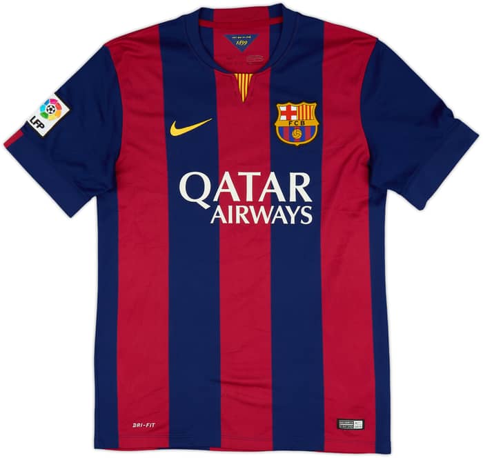 2014-15 Barcelona Home Shirt Neymar Jr #11 - 8/10 - (M)
