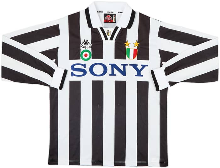 1995-97 Juventus Home L/S Shirt - 8/10 - (S)
