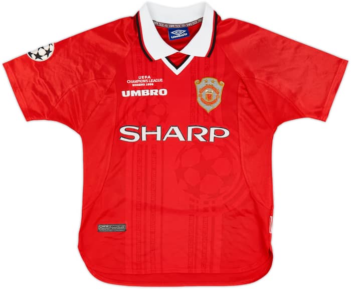 1999-00 Manchester United 'CL Winners' Shirt Beckham #7 - 8/10 - (Y)
