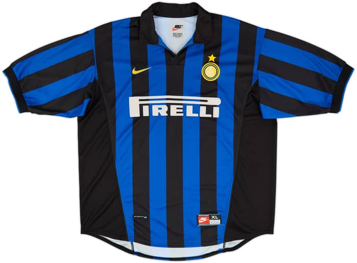 1998-99 Inter Milan Home Shirt Ronaldo #9 - 8/10 - (XL)