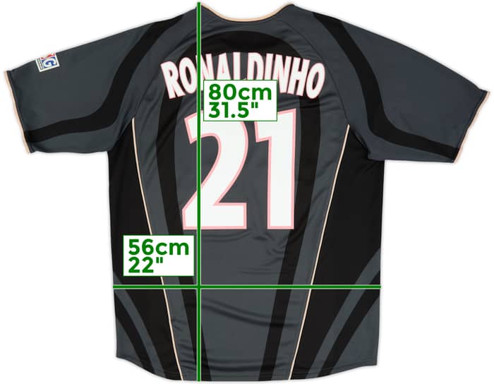 2001-02 Paris Saint-Germain Third Shirt Ronaldinho #21 - 7/10 - (L)