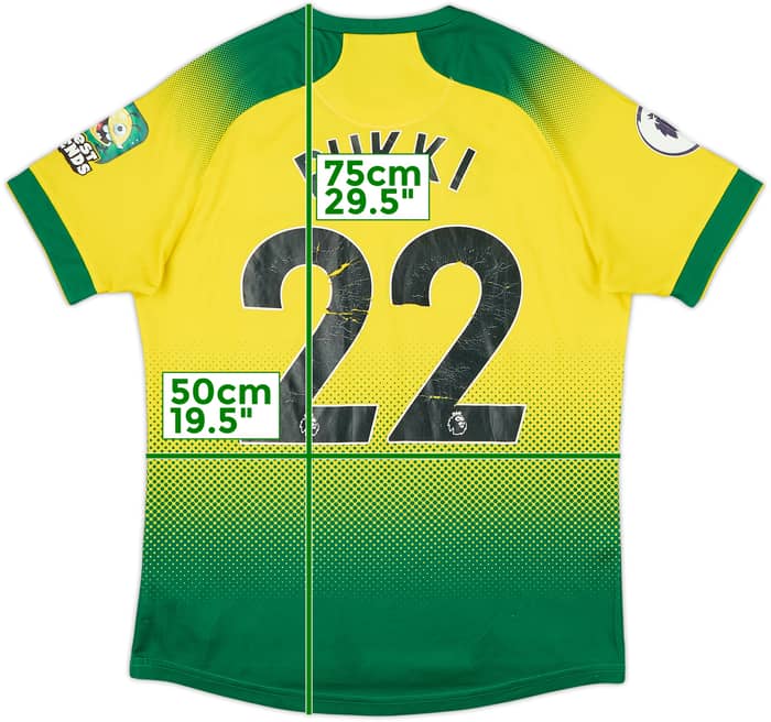 2019-20 Norwich Home Shirt Pukki #22 - 5/10 - (M)