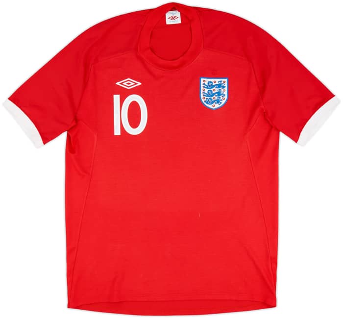 2010-11 England Away Shirt Rooney #10 - 8/10 - (L)