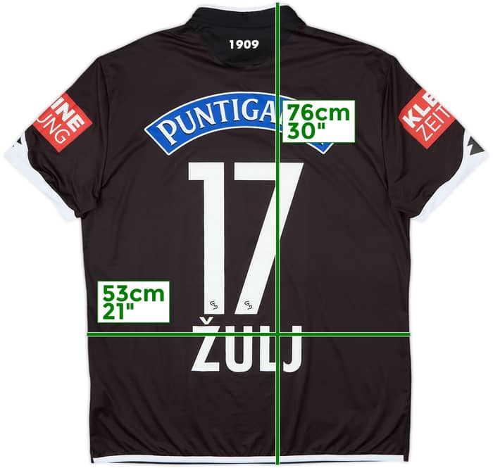 2017-18 Sturm Graz Away Shirt Zulj #17 - 9/10 - (L)