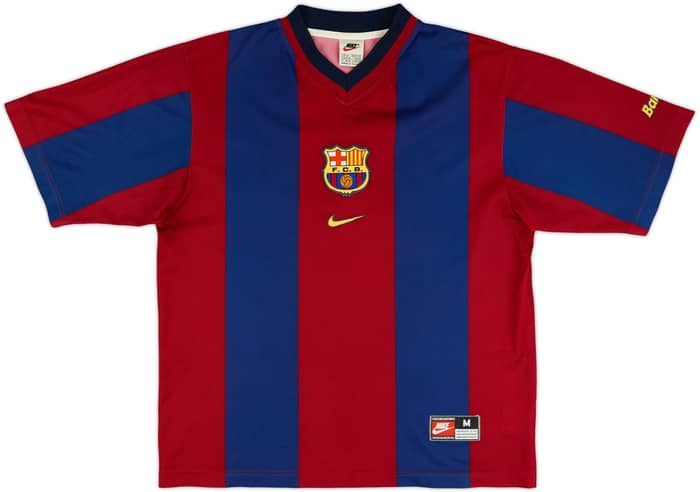 1998-00 Barcelona Basic Home Shirt Rivaldo #11 - 9/10 - (M)
