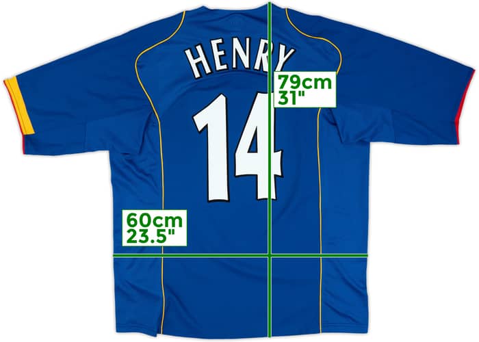 2004-06 Arsenal Away Shirt Henry #14 - 8/10 - (XL)