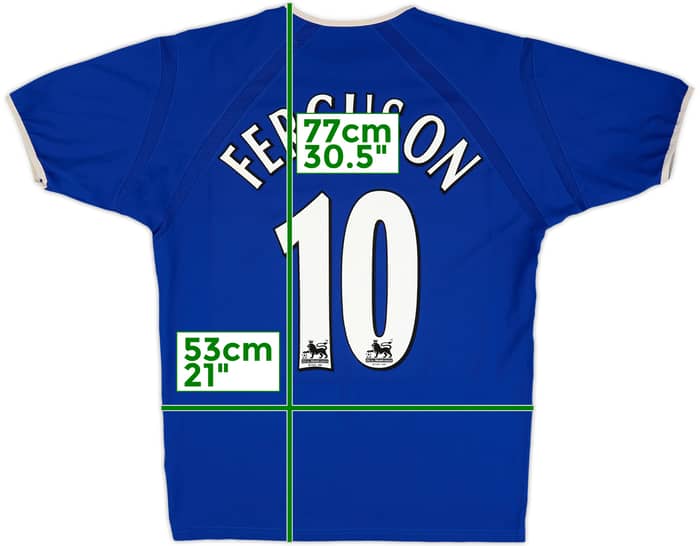 2003-04 Everton Home Shirt Ferguson #10 - 8/10 - (M)