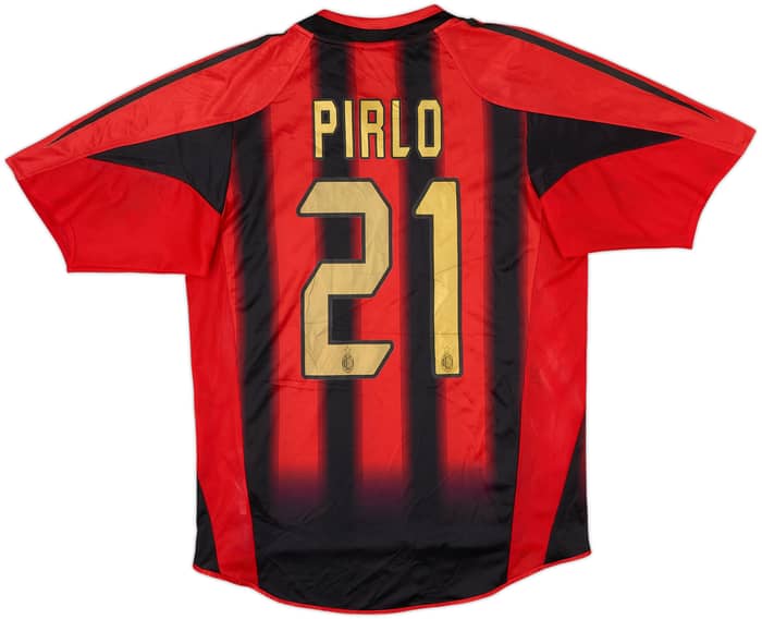 2004-05 AC Milan Home Shirt Pirlo #21 - 8/10 - (S)