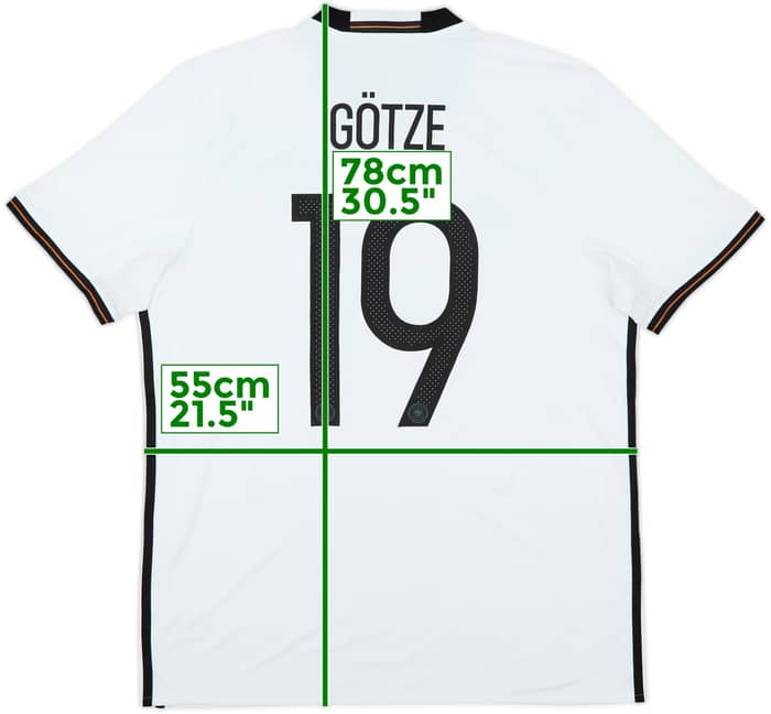 2015-16 Germany Home Shirt Gotze #19 - 8/10 - (L)
