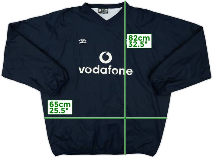 2000-01 Manchester United Umbro Drill Top - 6/10 - (XL)