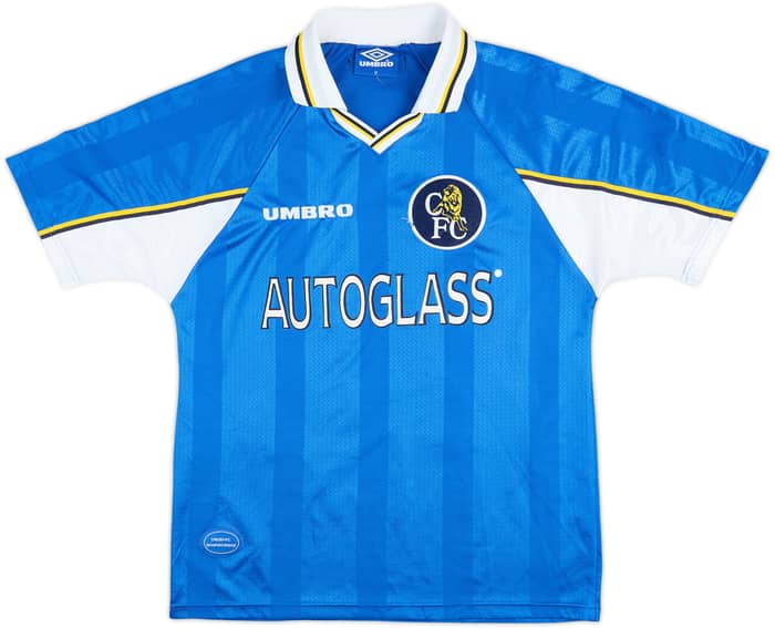 1997-99 Chelsea Home Shirt Zola #25 - 8/10 - (M)