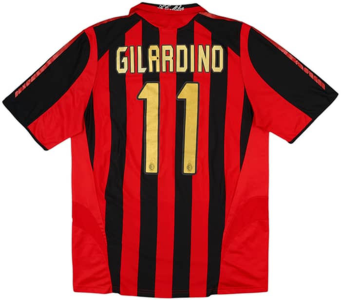 2005-06 AC Milan Home Shirt Gilardino #11 - 6/10 - (M)