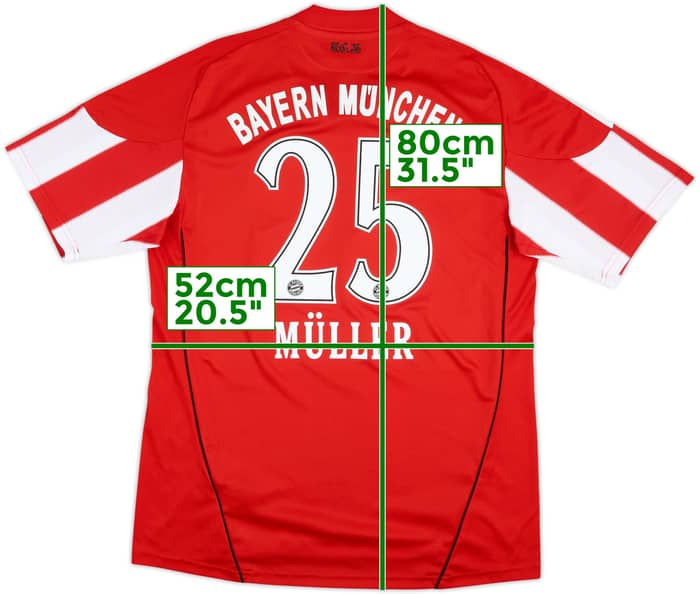 Camiseta de local del Bayern Munich 2010-11 Muller #25 - 7/10 - (L)
