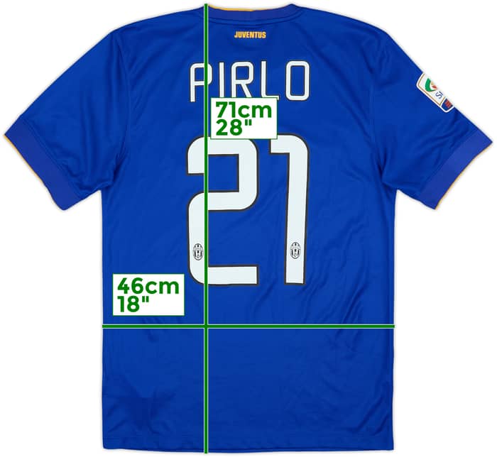 2014-15 Juventus Away Shirt Pirlo #21 - 8/10 - (S)