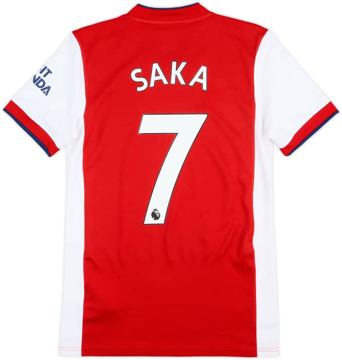 Camiseta de local del Arsenal 2021-22 Saka #7 - 7/10 - (XS)