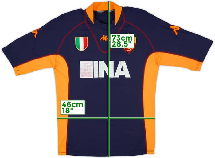 2001-02 Roma Third Shirt - 5/10 - (XL)