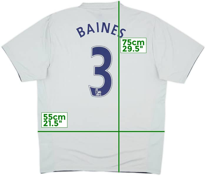 2011-12 Everton Third Shirt Baines #3 - 10/10 - (L)