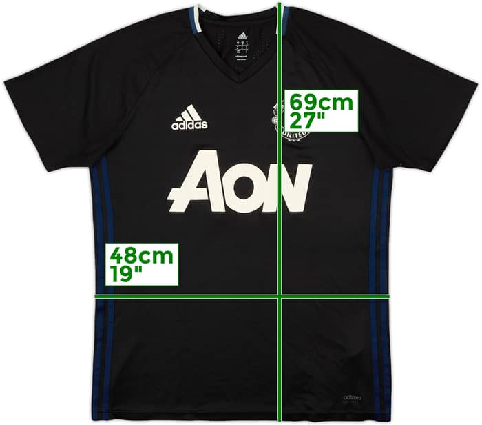 2016-17 Manchester United adizero Training Shirt - 7/10 - (M)