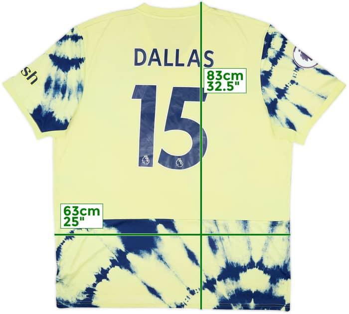 2022-23 Leeds Away Shirt Dallas #15 - 6/10 - (XXL)