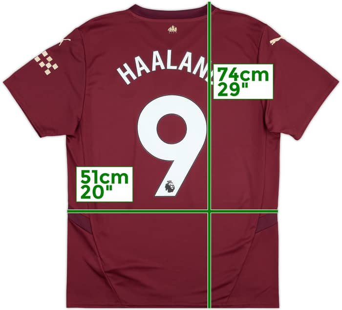 2024-25 Manchester City Third Shirt Haaland #9 - 10/10 - (L)