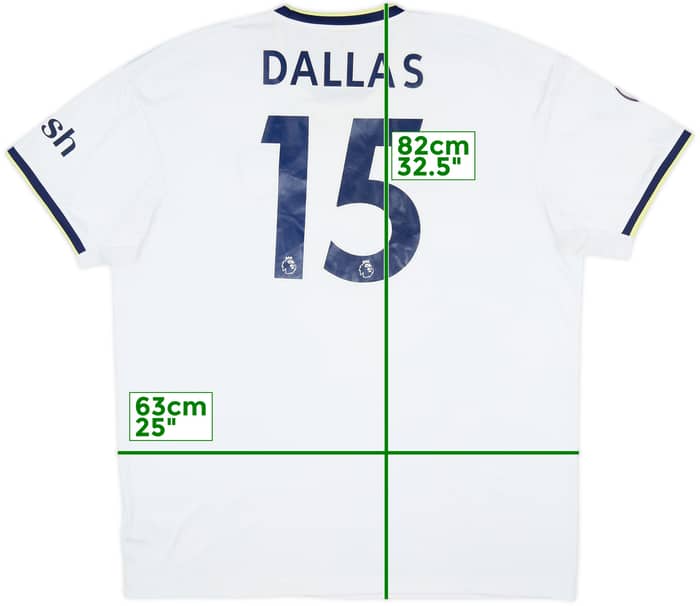 2022-23 Leeds United Home Shirt Dallas #15 - 6/10 - (XXL)