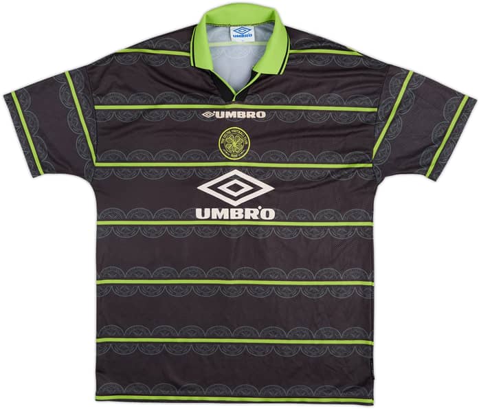 1998-99 Celtic Away Shirt Larsson #7 - 8/10 - (XL)