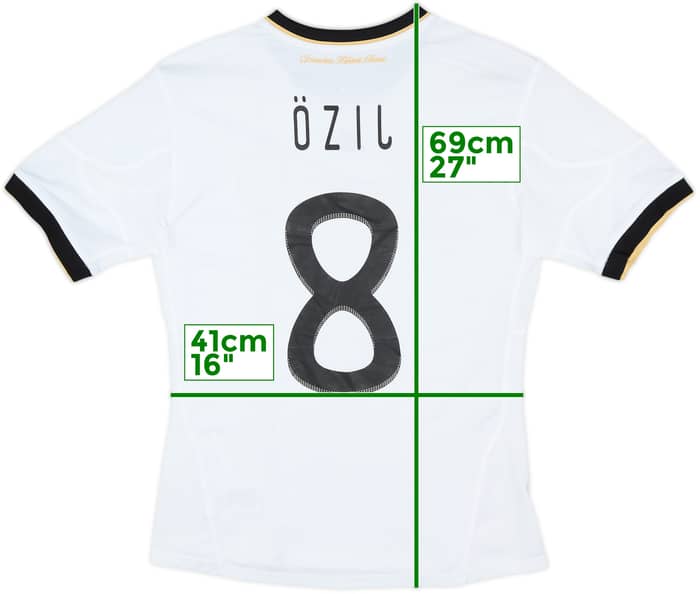 2010-11 Germany Home Shirt Ozil #8 - 8/10 - (Women's M)