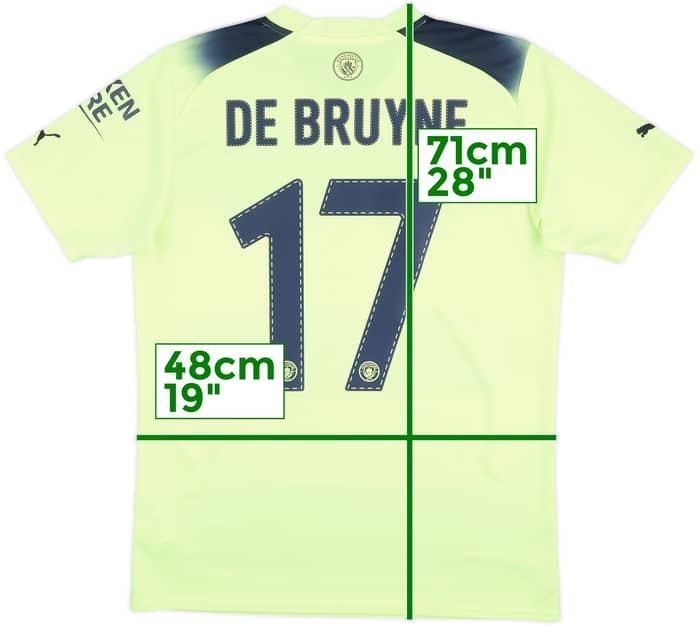 2022-23 Manchester City Third Shirt De Bruyne #17 - 9/10 - (M)