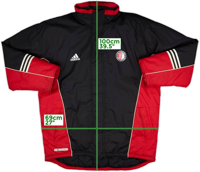 1999-00 Feyenoord adidas Padded Bench Coat - 8/10 - (XXL)