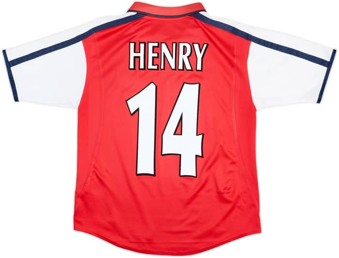 Camiseta de local del Arsenal 2000-02 Henry #14 - 7/10 - (Niños XL)