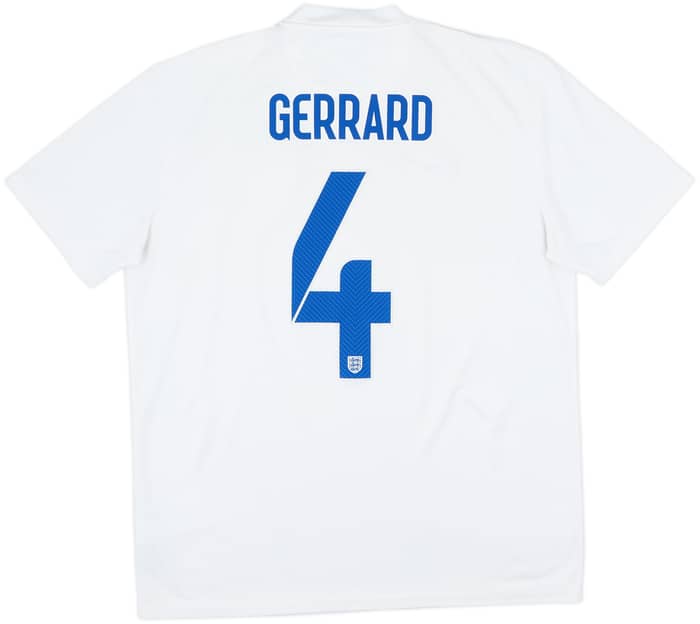 2014-15 England Home Shirt Gerrard #4 - 6/10 - (L)