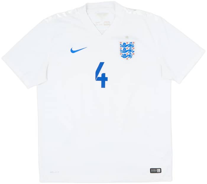 2014-15 England Home Shirt Gerrard #4 - 6/10 - (L)