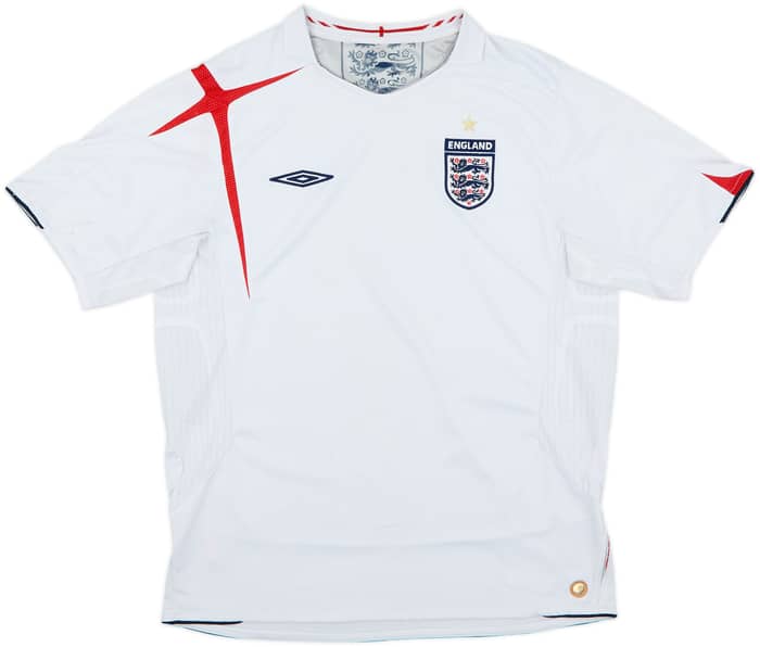 2005-07 England Home Shirt - 4/10 - (L)