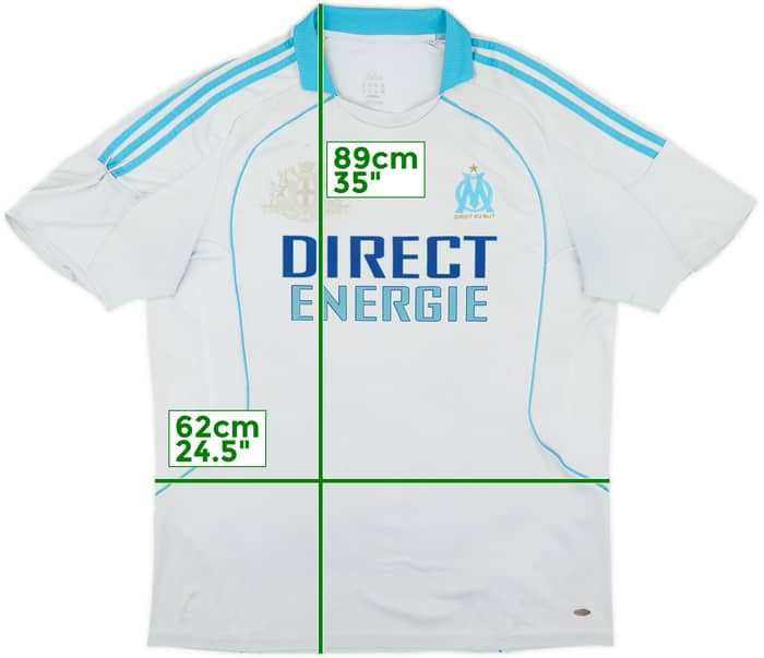 2008-09 Olympique de Marsella Local Camiseta - 4/10 - (XXL)